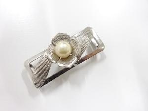 アンティーク　パール　帯留め